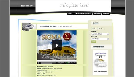 Publicitate online - Vezi FirmeWeb design Sibiu