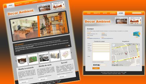 Website prezentare - Decor AmbientWeb design Sibiu