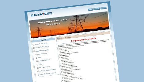 Website prezentare - Electroimpex SibiuWeb design Sibiu